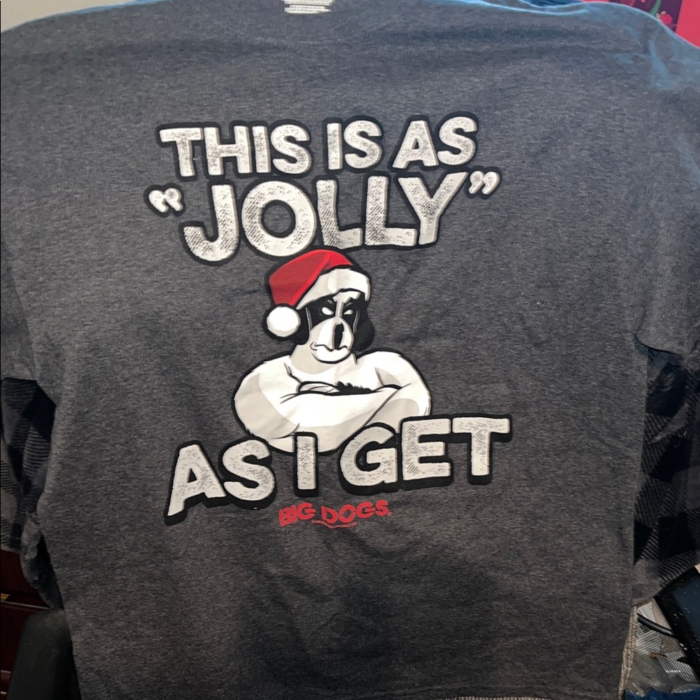 Big Dogs Charcoal T-Shirt with Jolly Dog Design